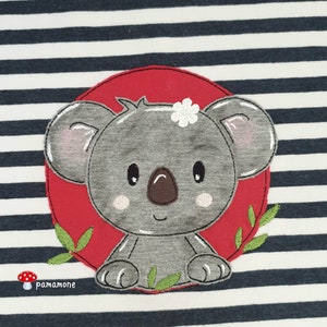 Koala button embroidery file, doodle/application/embroidery pattern/embroidery motif in 5 sizes 10x10/ 13x18/ 15x24/ 16x26/ 18x28