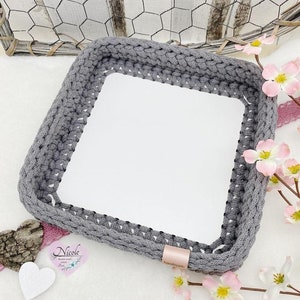 Archivo láser/ cortador láser/ fondos de cesta cuadrados/ fondos de crochet/ fondo/fondos para cestas de crochet/ SVG/ 15 x 22 cm, 20 x 20 cm, 20 x 30 cm