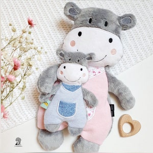 ITH embroidery file hippo comfort blanket, cuddly blanket, embroidery pattern / embroidery motif, 16x26