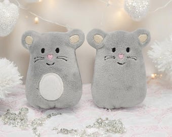 ITH embroidery file/ mouse, cuddly toy, lucky charm, 10x10, plus blank file