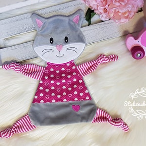 ITH embroidery file, cat, comfort blanket, cuddly blanket, embroidery file, embroidery pattern / embroidery motif, 15x24 and 16x26