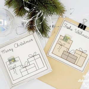 File di ricamo ITH, set regalo di soldi per cartoline di Natale 3/soddisfazione dei desideri/file di ricamo ITH in 10x10