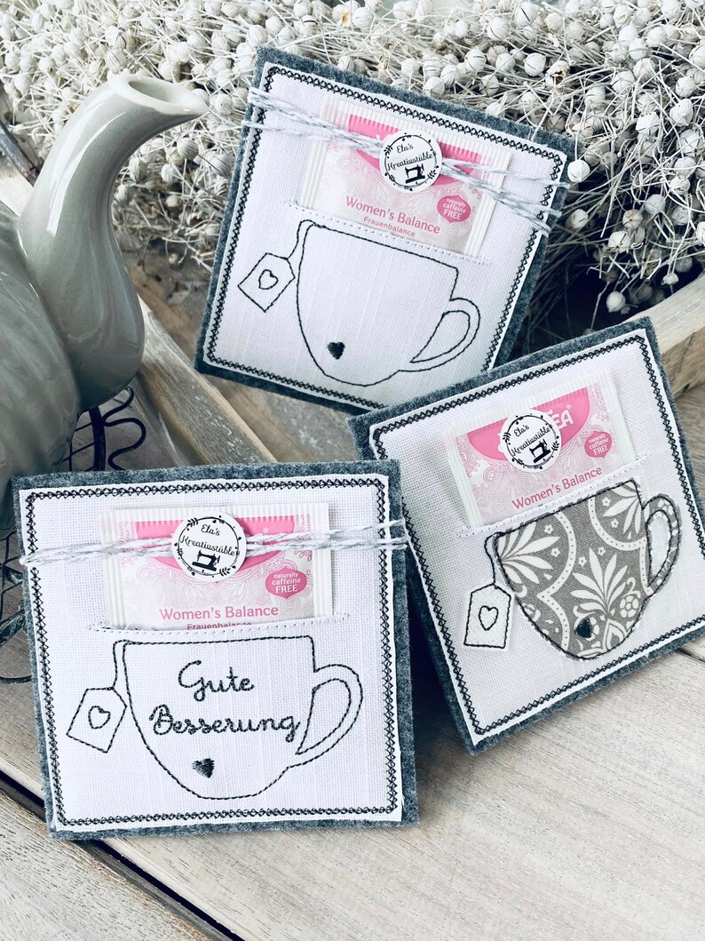 ITH / Embroidery File / Insert Card / Gift / Voucher / Get Well Soon ...