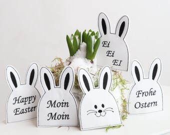 ITH egg warmer Easter bunny embroidery file 13x18