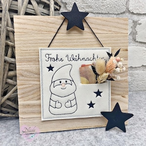 File di ricamo ITH/cartolina/regalo/voucher/set di Natale 4/realizzatore di desideri/file di ricamo ITH in 10x10