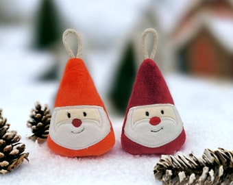 ITH embroidery file, Santa Claus, pocket charm, pendant, lucky charm, key chain, ITH, embroidery file 10x10