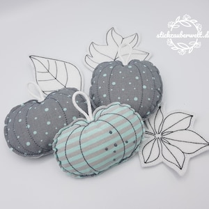 ITH pumpkin, autumn, pendant, embroidery pattern / embroidery motif, 10x10