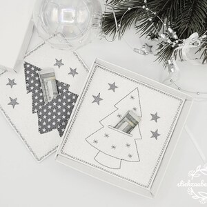 ITH / file di ricamo / set regalo di soldi per cartoline di Natale / esauditore di desideri / file di ricamo ITH in 10x10