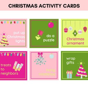Christmas Activity Cards | Advent Activities | Christmas Countdown Cards