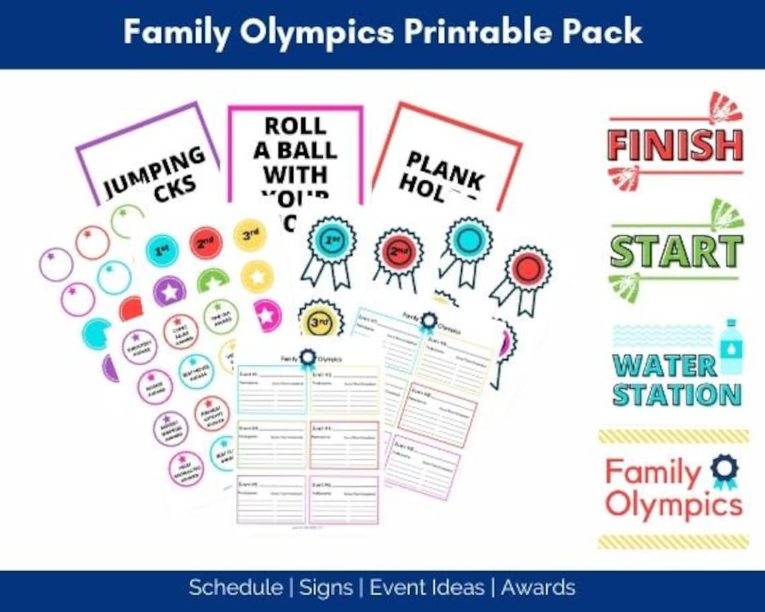 family-olympics-printable-game-pack-outdoor-family-activity-family-fitness-activity-etsy
