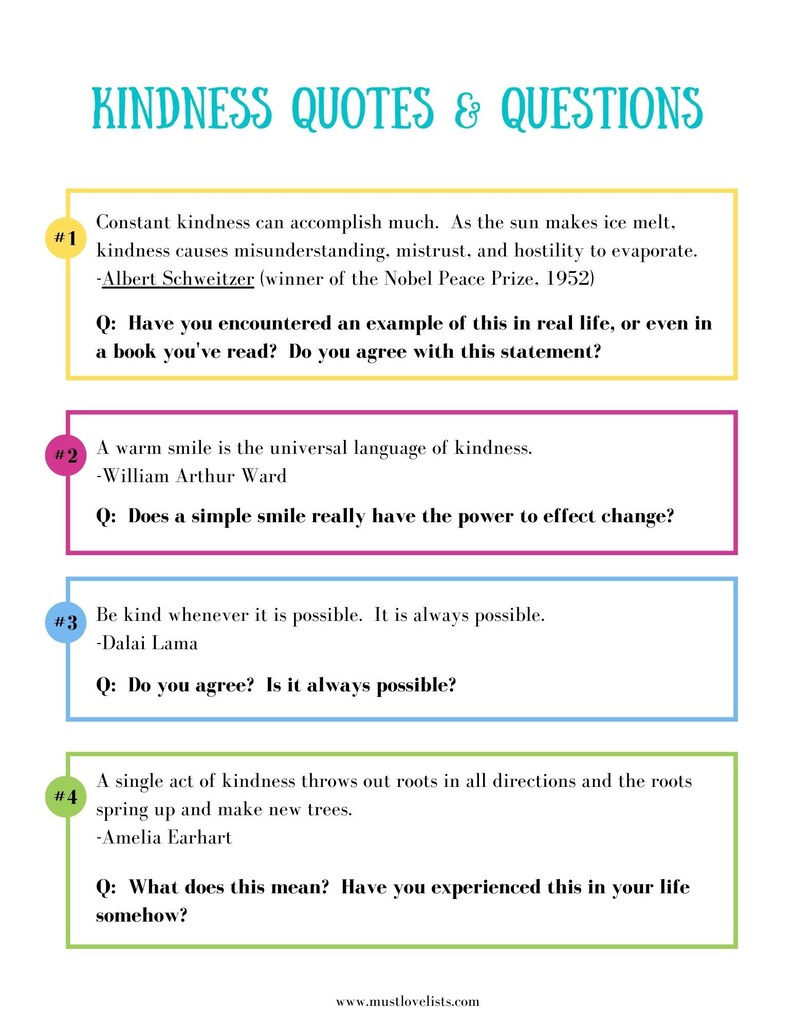 Kindness Printable Bundle, Random Acts of Kindness, Kindness Scripture