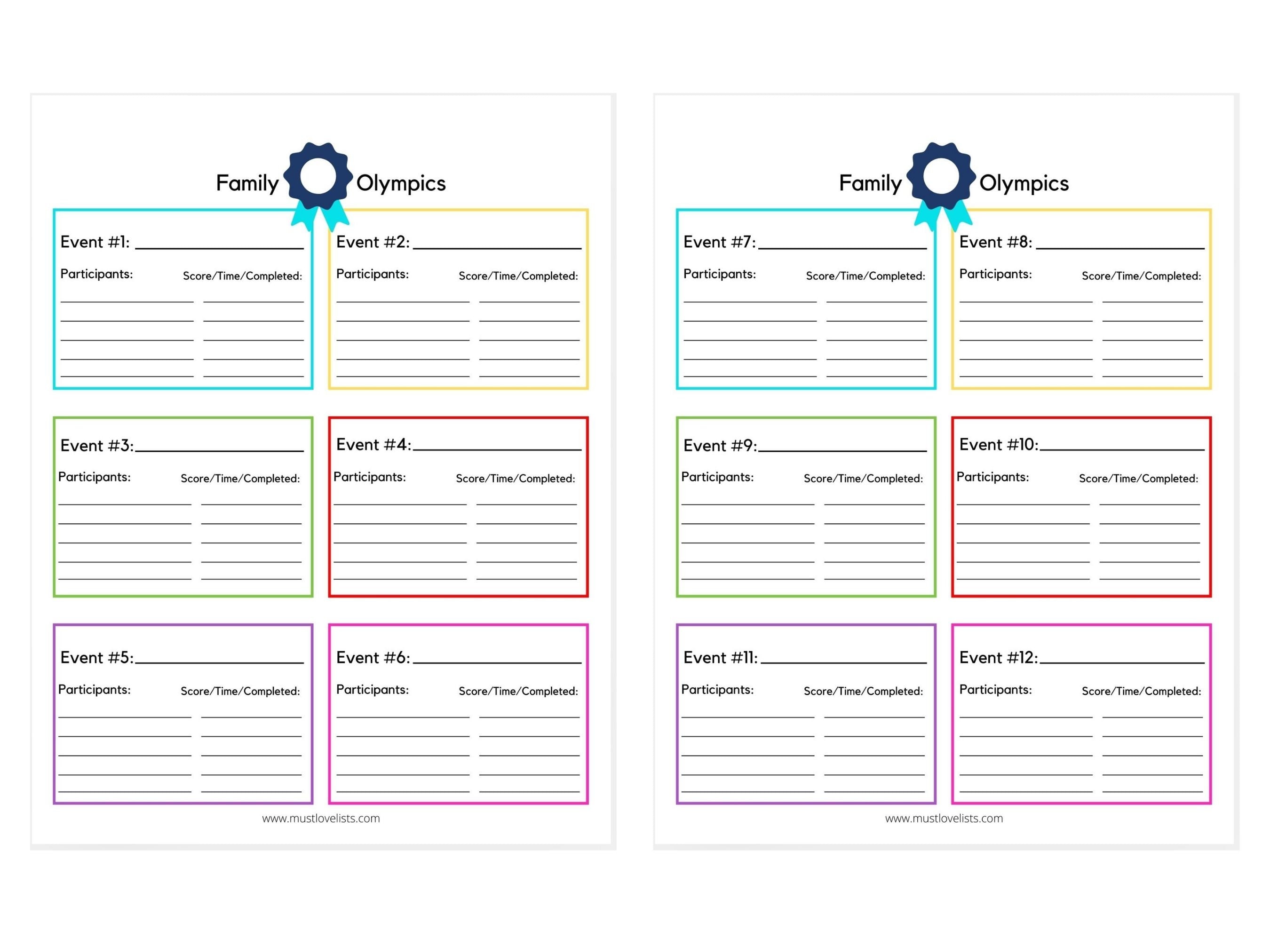 Family olympics game ideas indoor