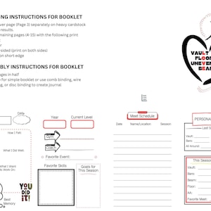Gymnastics Meet Tracker, Printable Gymnastics Journal, Gymnast Gift - Etsy