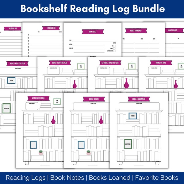 Bookshelf List - Etsy