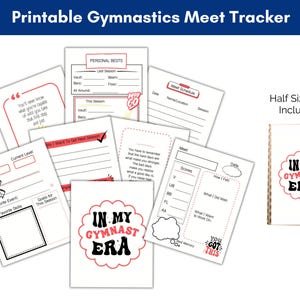 Gymnastics Meet Tracker, Printable Gymnastics Journal, Gymnast Gift, Gymnast Era