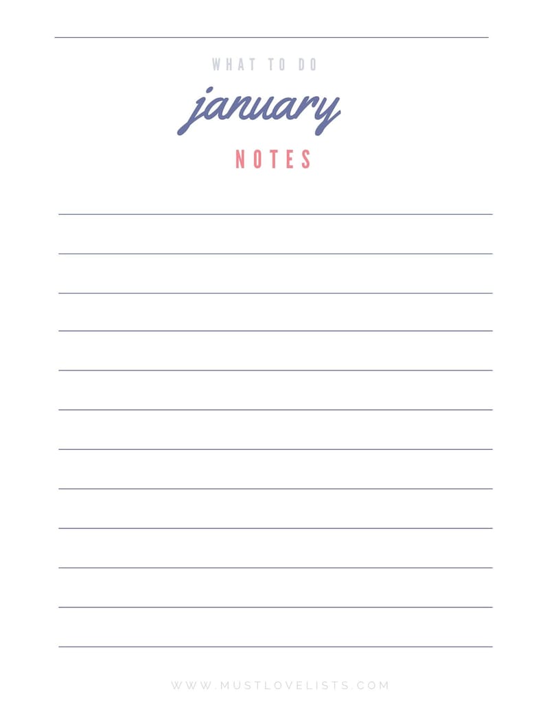 Monthly Planning Lists, Monthly Bucket Lists, Monthly Fun Holidays image 9
