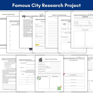 Famous City Research Project: Homeschool Unit Study (PDF Download)