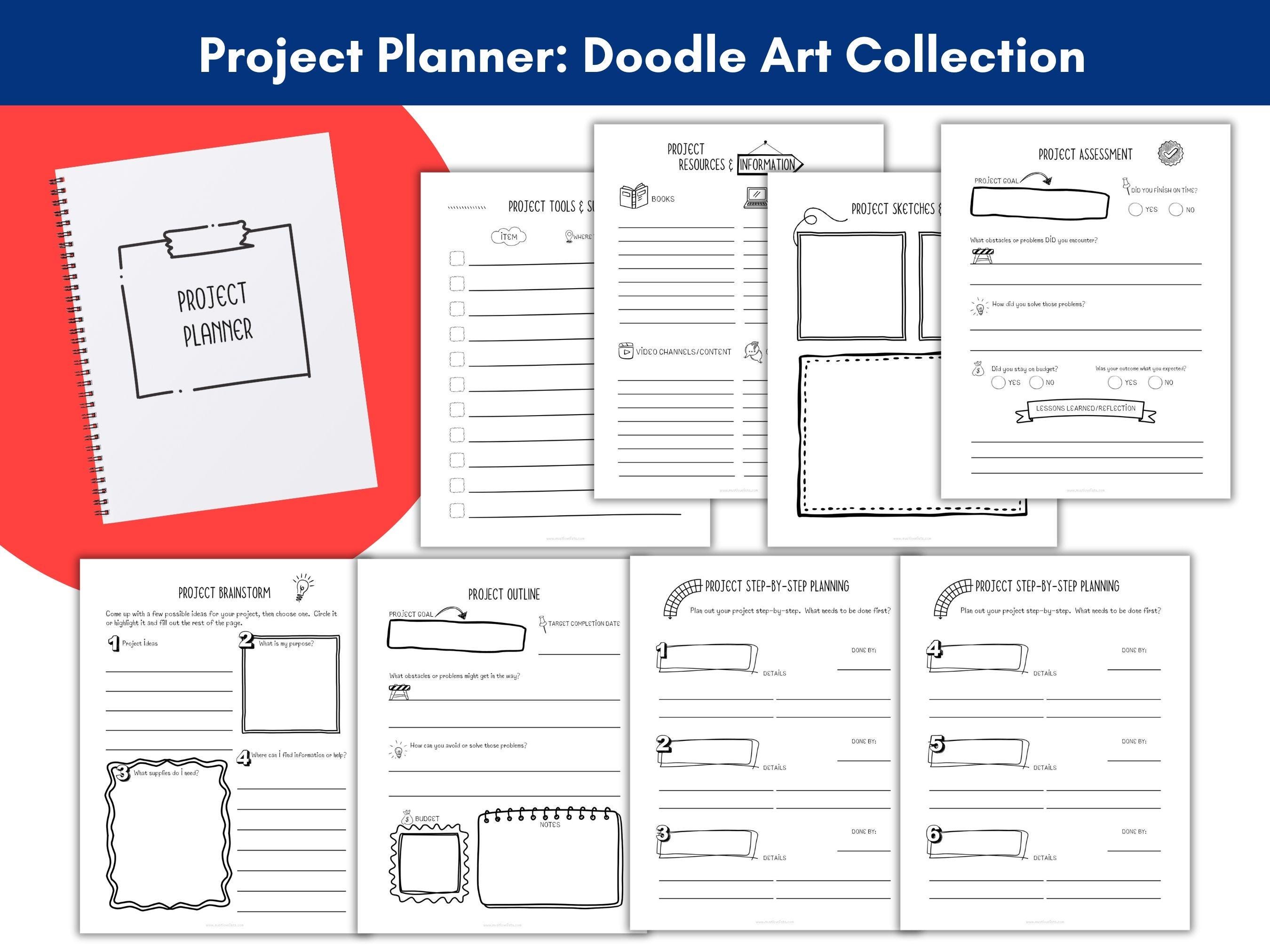 Project Planner: Goal Setting, Action Plan, Planning Guide