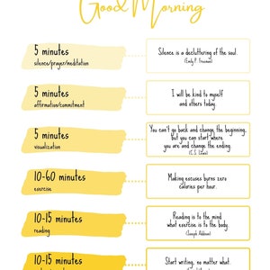 SAVERS Miracle Morning Inspiration (yellow Ombre), Good Morning ...