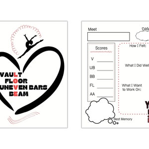 Gymnastics Meet Tracker, Printable Gymnastics Journal, Gymnast Gift - Etsy