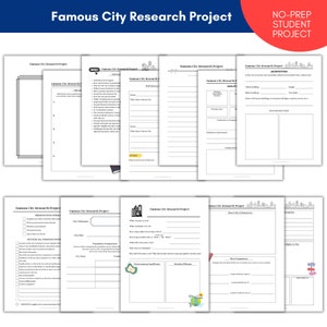 Famous City Research Project, Homeschool Famous City Unit Study