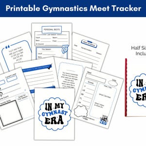 Gymnastics Meet Tracker, Printable Gymnastics Journal, Gymnast Gift, Gymnast Era