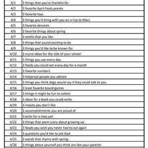 365 tägliche Journal Prompts für Kinder: Fragen schreiben (PDF Download) Bild 4