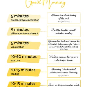 SAVERS Miracle Morning Inspiration (yellow Ombre), Good Morning ...