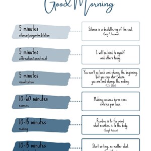 SAVERS Miracle Morning Inspiration (blue Ombre), Good Morning ...