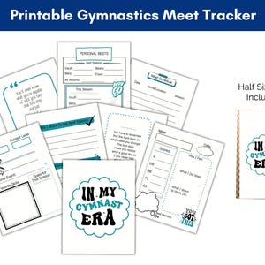Gymnastics Meet Tracker, Printable Gymnastics Journal, Gymnast Gift, Gymnast Era