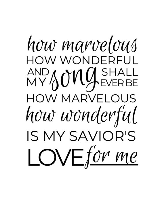 How Marvelous How Wonderful Lyrics - Khám Phá Lời Ca Cảm Xúc