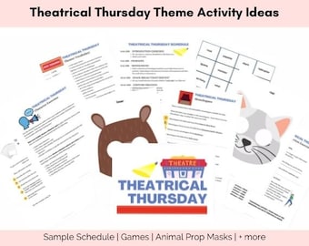 Theatrical Thursday Homeschool Theme Day, Homeschool Theater Mini-Unit Study