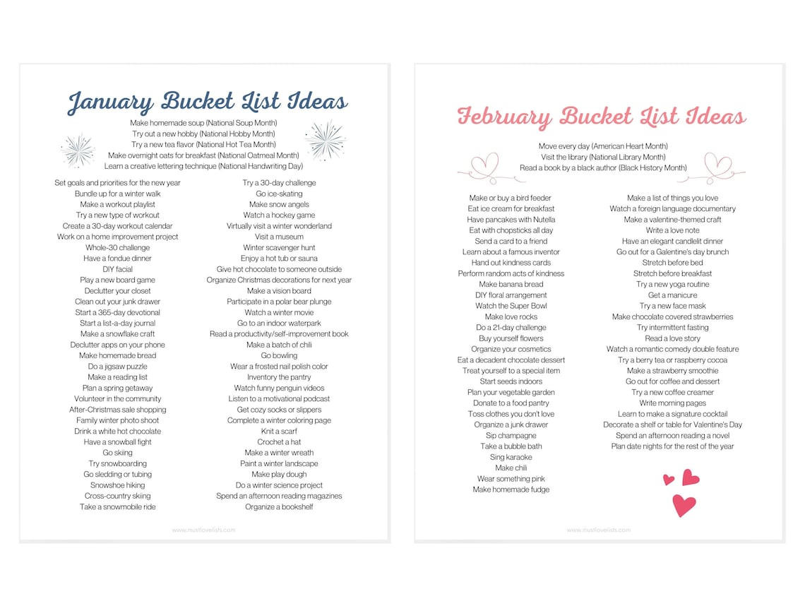 monthly-bucket-list-ideas-seasonal-bucket-lists-monthly-fun-etsy