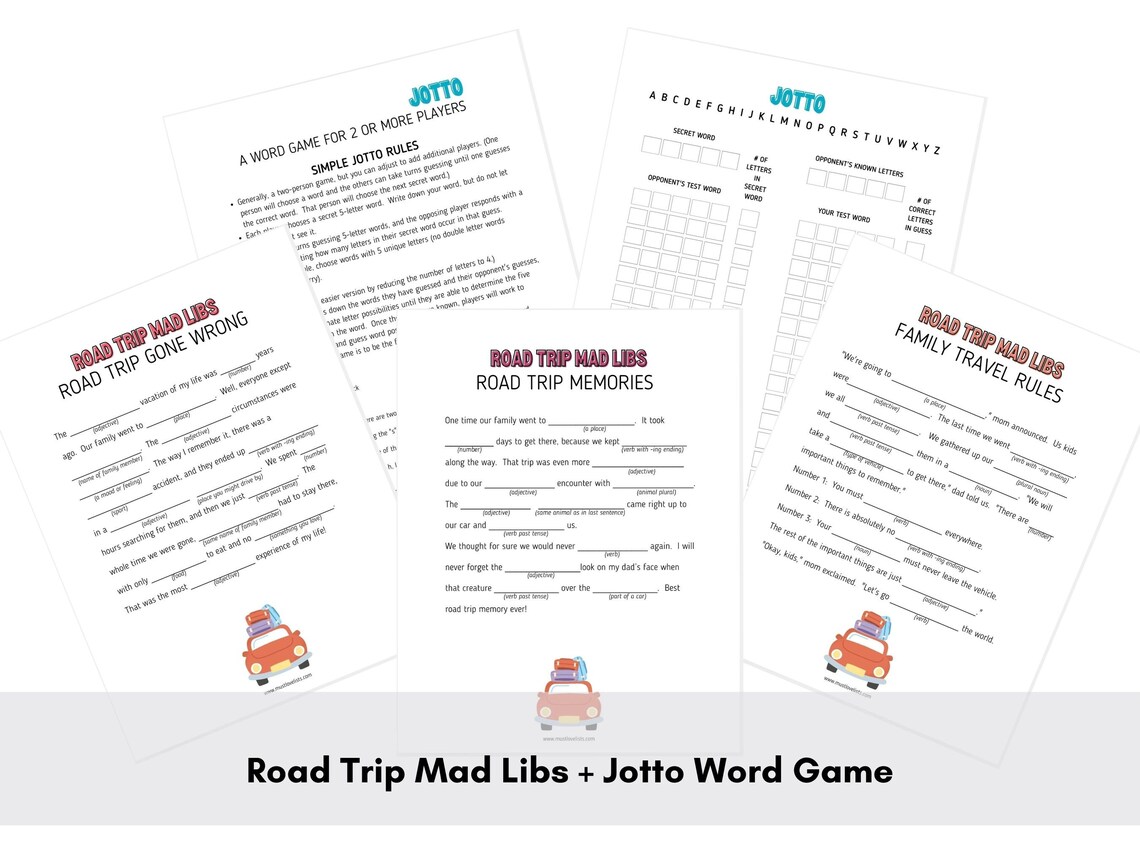 Printable Road Trip Journal, Road Trip Activity Book, Kids Travel Journal - Etsy