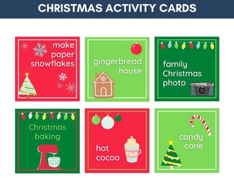 Christmas Activity Cards | Advent Activities | Christmas Countdown Cards