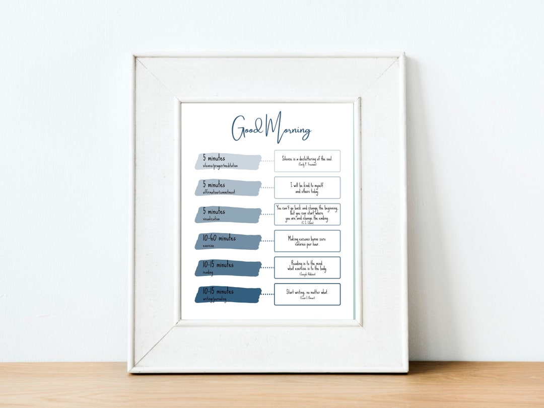 SAVERS Miracle Morning Inspiration (blue Ombre), Good Morning ...