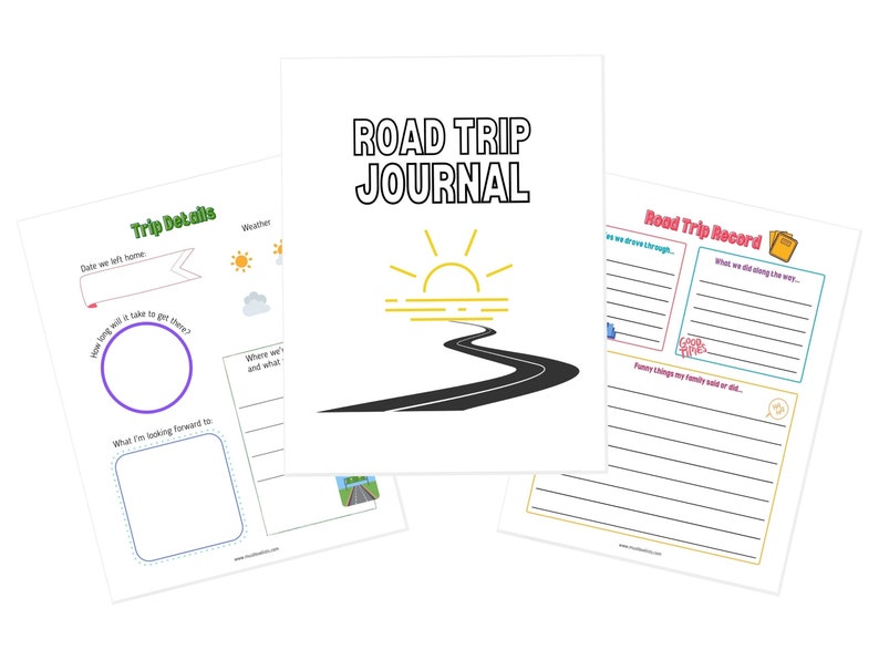 Printable Road Trip Journal, Road Trip Activity Book, Kids Travel Journal - Etsy