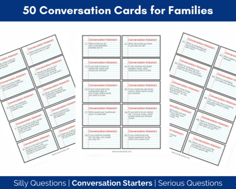 printable family conversation cards