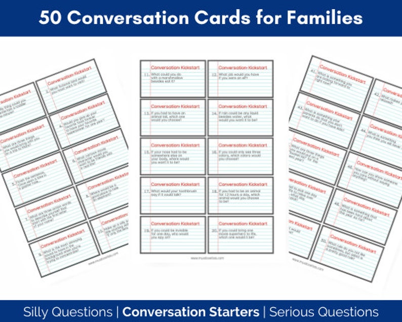printable family conversation cards