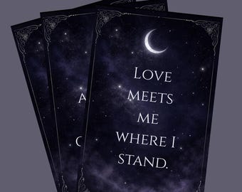 Night Court Affirmation Cards – Fantasy Romance Quotes Inspired by ACOTAR, Fourth Wing & More | Tarot Size Printable