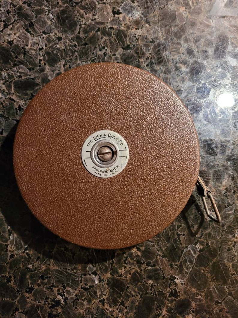 Vintage Lufkin 100 ft Non Metallic Woven Tape Measure Made in Etsy