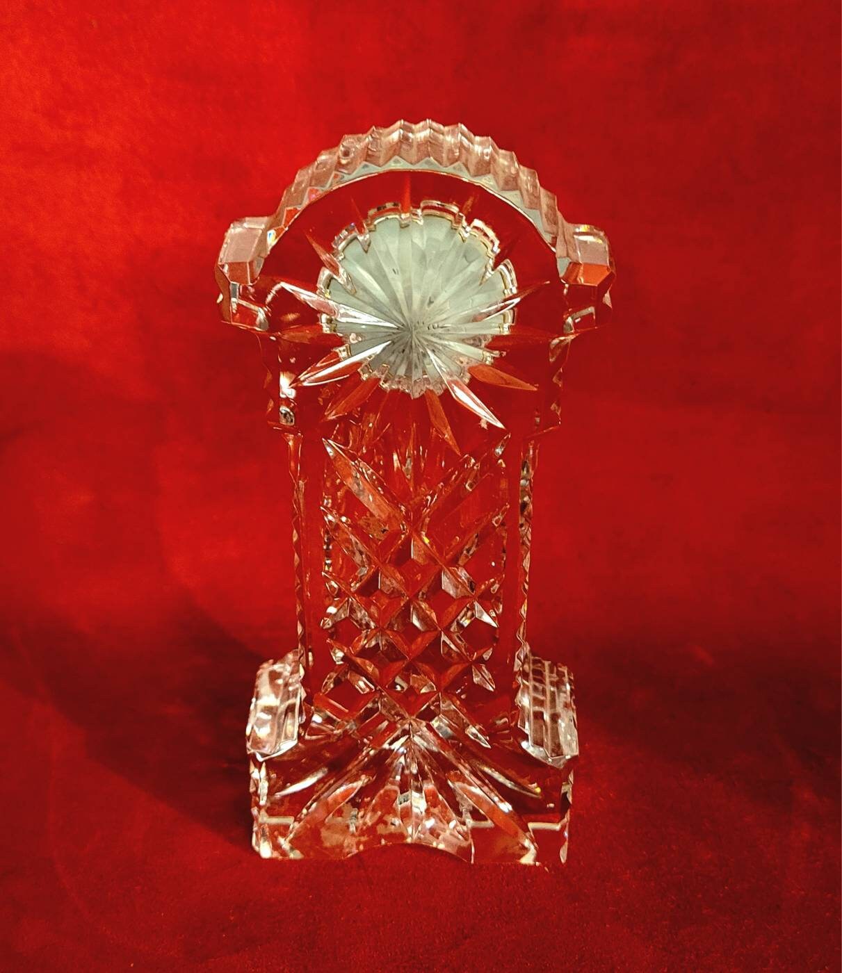 Vintage Waterford Crystal Grandfather Clock 6 Inch Crystal Etsy