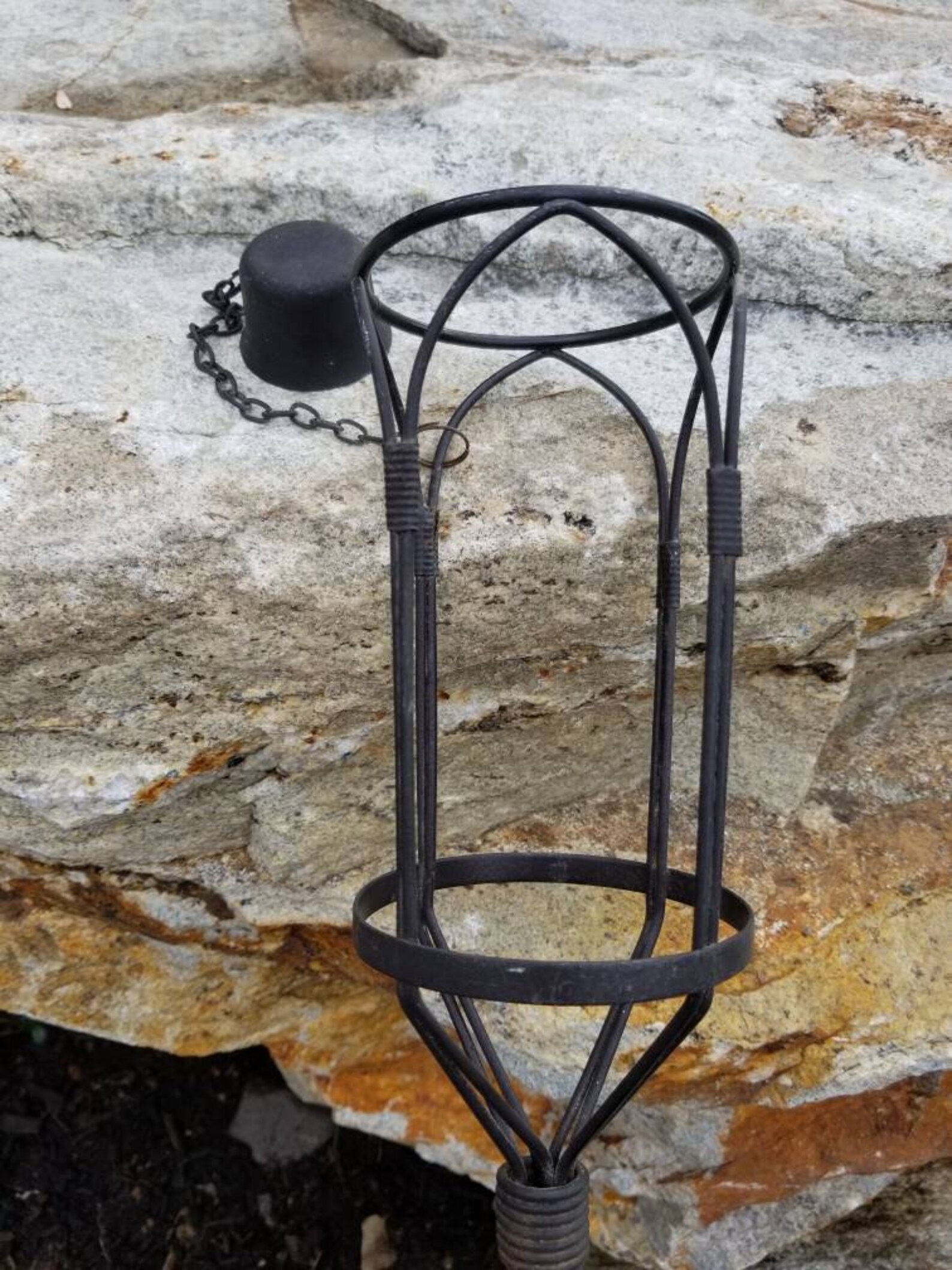 Vintage Cast Iron Tiki Torches Set of 6 Etsy