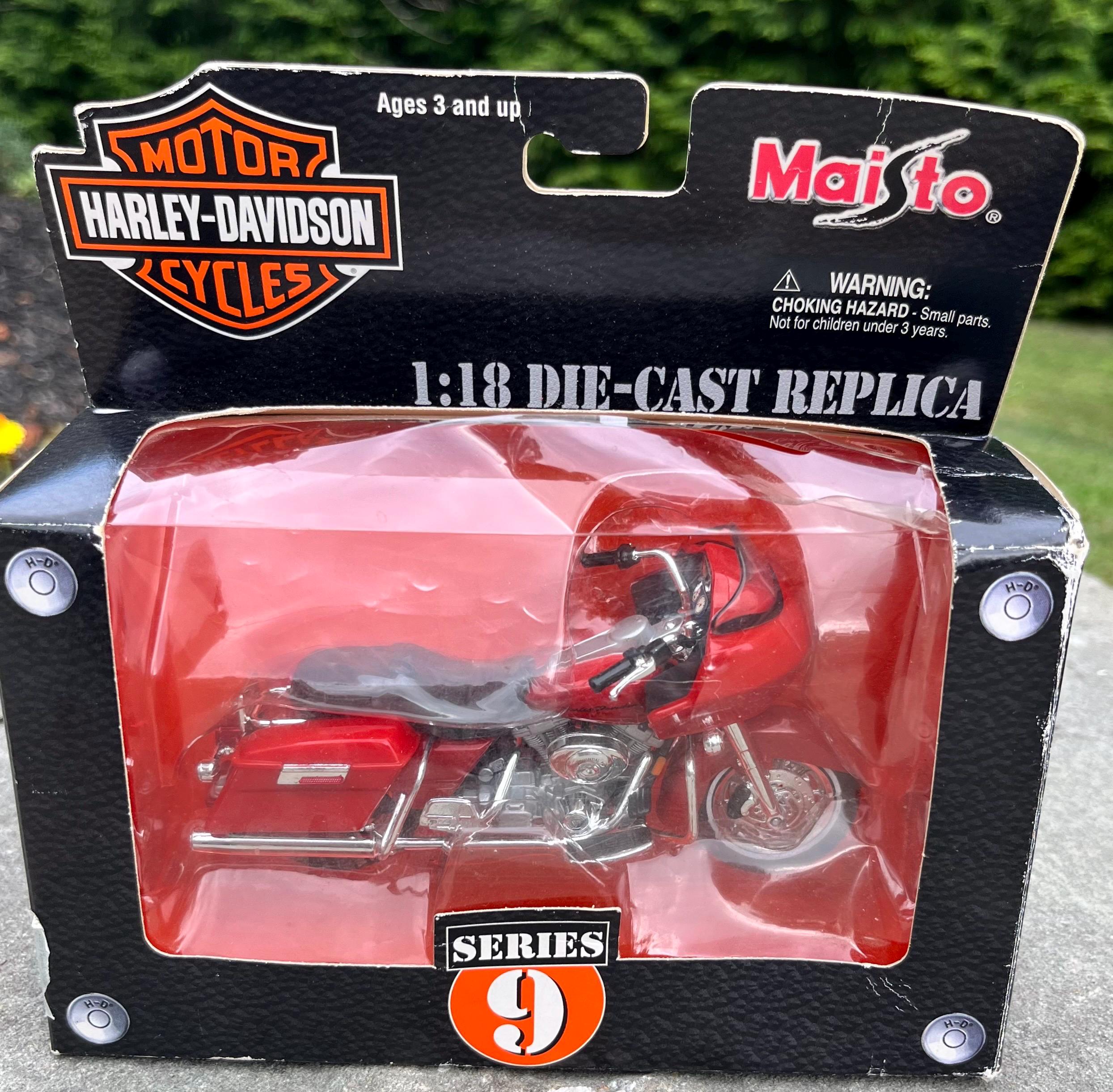 Vintage Harley Davidson Motorcycles 1:18 Die Cast Replica Series 9 
