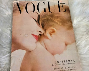 Bound Vintage Fashion Magazine Issues - VOGUE UK 1949 & 1950