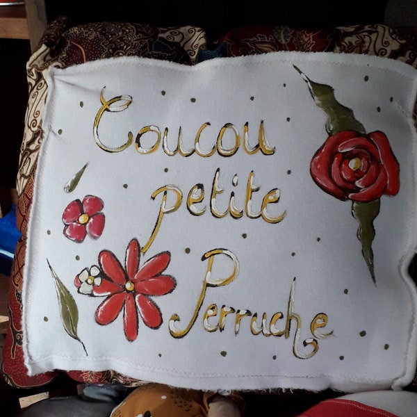 Coussin message