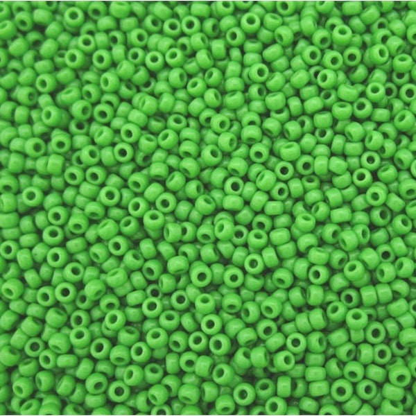 TR-15-47 TOHO Round Seed Beads Size 15/0 Opaque Mint Green