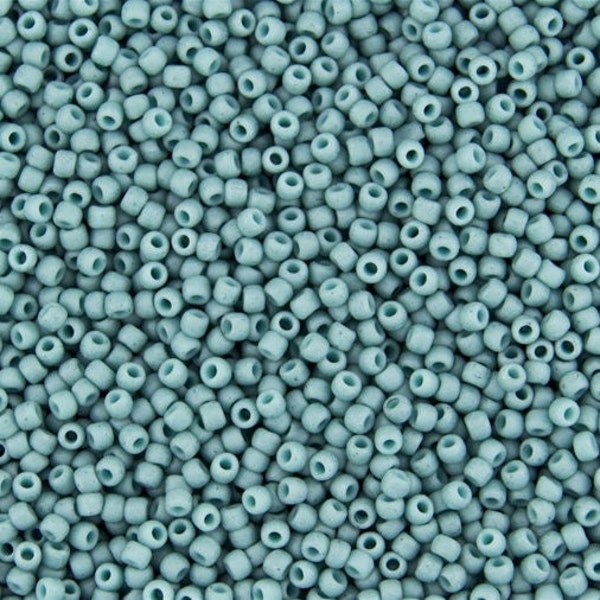 TR-15-2604F TOHO Round Seed Beads Size 15/0 Semi Glazed - Turquoise