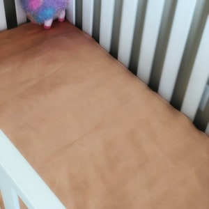 Handmade charmeuse satin baby fitted crib sheet