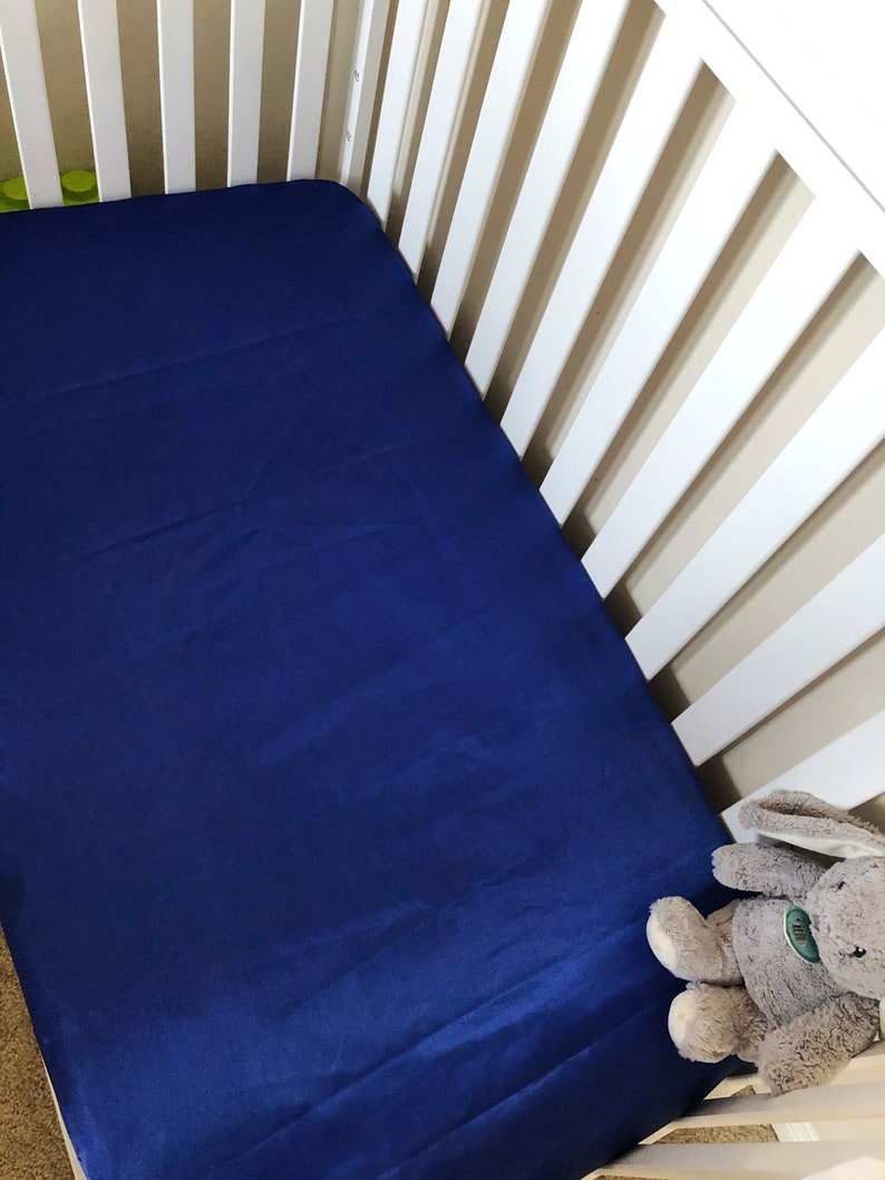 Handmade Charmeuse Satin Baby Fitted Crib Sheet Etsy